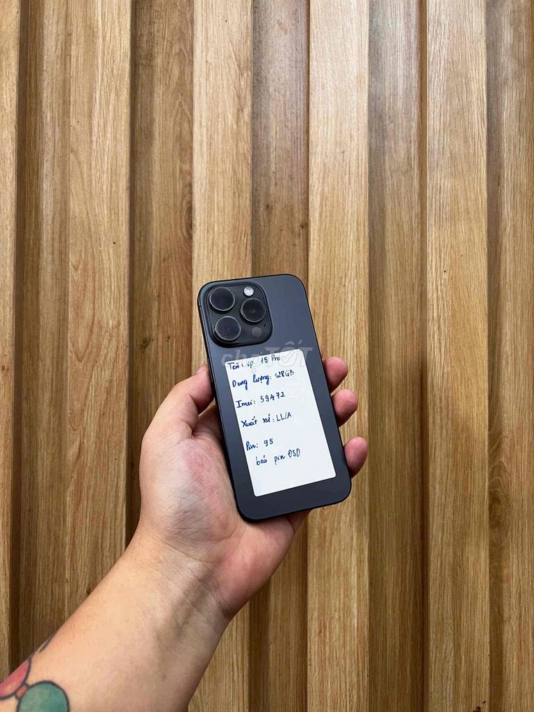 Apple iPhone 15 Pro 128GB Đen Đã sử dụng. Mua bán Điện thoại tại Quận Đống Đa Hà Nội được đăng bởi HaNoiMobile HT  hình 1