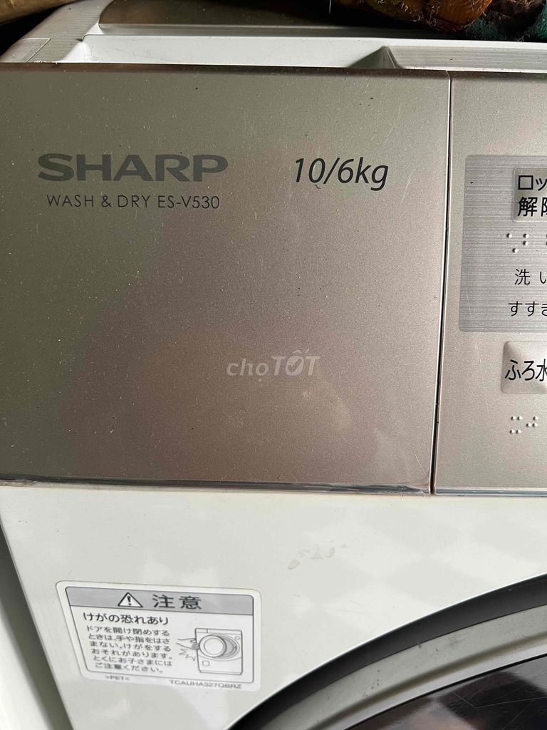 Máy giặt Sharp giặt 10kg sấy 6kg,giặt êm