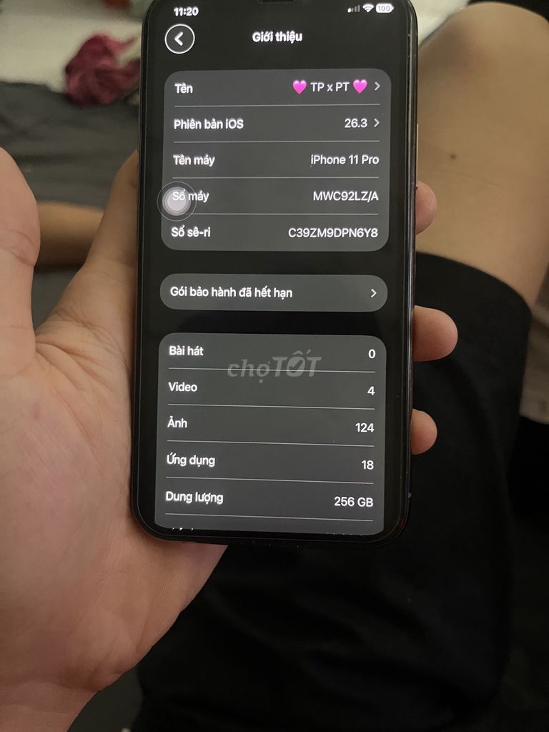 Apple iPhone 11 Pro 256GB Vàng. Mua bán Điện thoại tại Thành phố Biên Hòa Đồng Nai được đăng bởi Tên chưa cung cấp hình 1