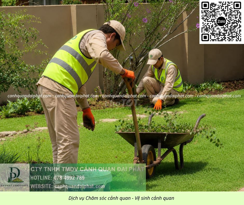 Dịch vụ Chăm sóc cảnh quan Bình Dương. Dịch vụ tại Huyện Long Thành Đồng Nai được đăng bởi Cảnh quan Đại Phát hình 1