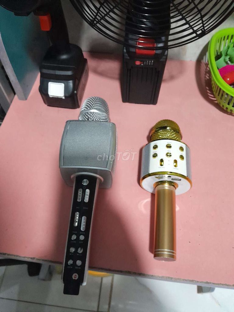 Micro karaoke Bluetooth YS 92, WS858 Bạc, Vàng. Mua bán Tivi, Âm thanh tại Quận Thốt Nốt Cần Thơ được đăng bởi  cồn Tân Lộc  hình 1