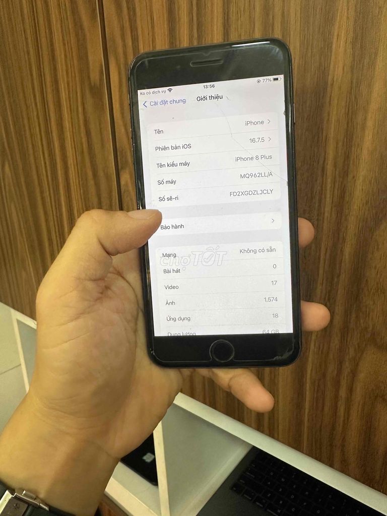 iPhone 8 Plus 64GB Đen Đã sử dụng. Mua bán Điện thoại tại Quận Gò Vấp Tp Hồ Chí Minh được đăng bởi HQ1986 Thanh Lý Cầm Đồ hình 1