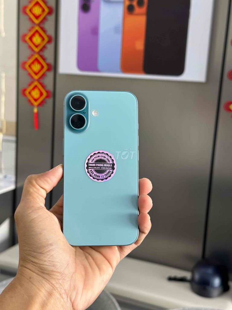 Apple iPhone 16 128GB Xanh két 99%. Mua bán Điện thoại tại Thành phố Cà Mau Cà Mau được đăng bởi Thanh phong  hình 1