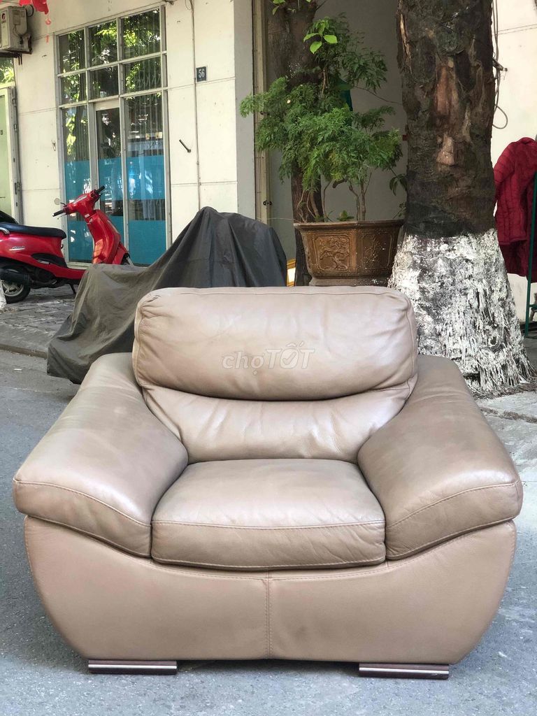 Ghế Sofa Da Bò Nhập Khẩu Italy. Mua bán Bàn ghế tại Quận Thanh Khê Đà Nẵng được đăng bởi Huyền Anh  hình 1