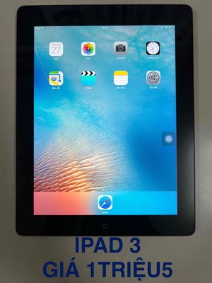 Máy tính bảng Apple iPad 3 màu đen. Mua bán Máy tính bảng tại Quận Cái Răng Cần Thơ được đăng bởi Annie Truong