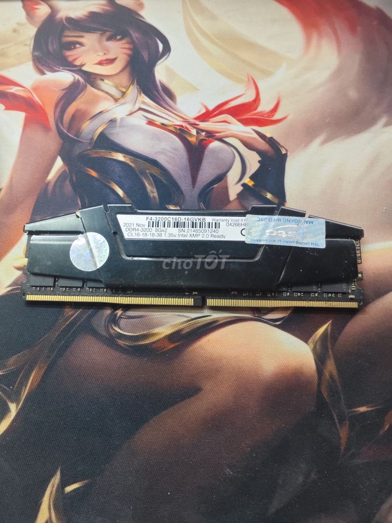 RAM G.Skill Ripjaws V DDR4 DDR4 8GB Bus 3200 Đen. Mua bán Linh kiện (RAM, Card...) tại Quận Thanh Xuân Hà Nội được đăng bởi Trung Trần hình 1