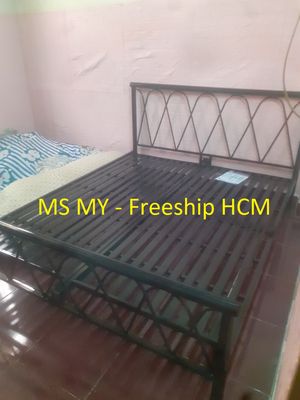Giường sắt hiện đại giá kho MỚI đủ size freeshipSG