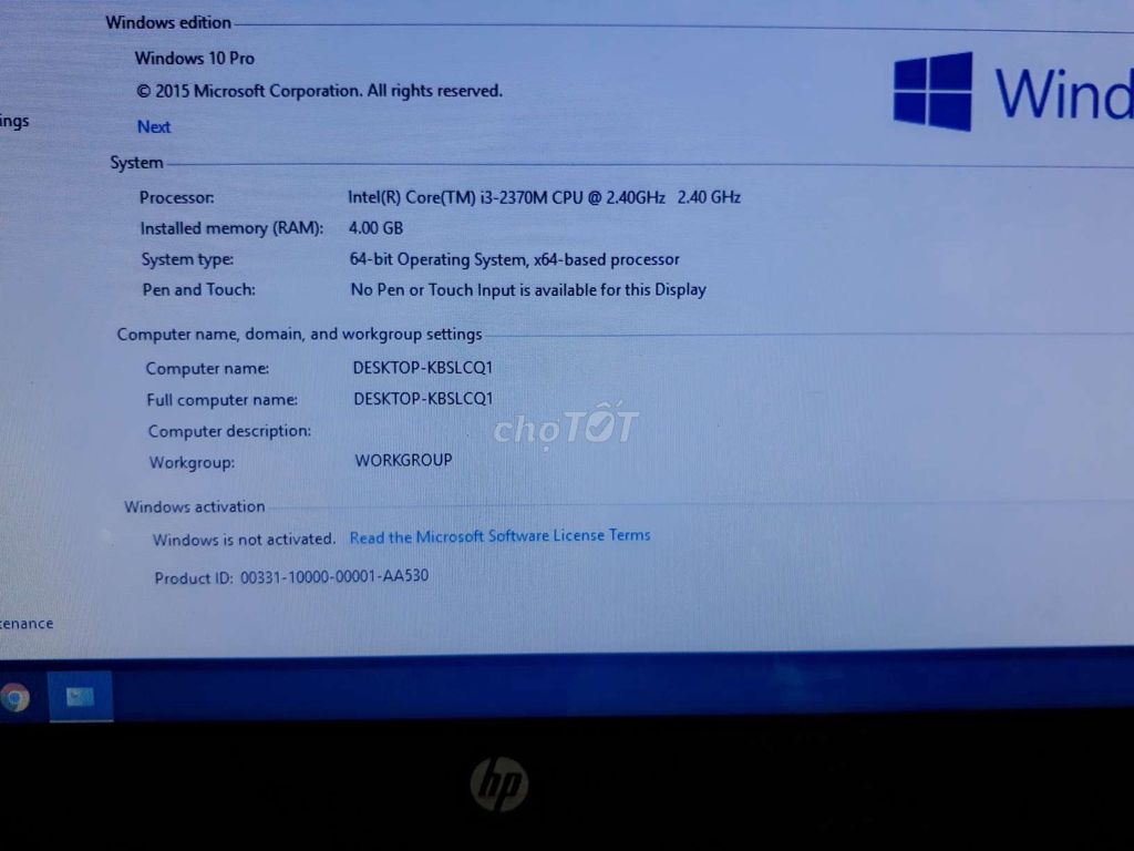 0565611016 - HP Pavilion G4, màn hình14" đẹp, Windows 10pro bền