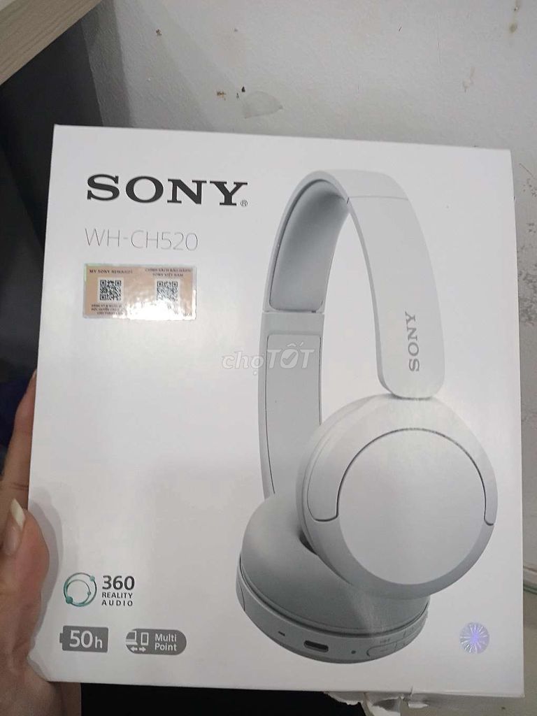 Tai nghe Sony WH-CH520 Be Rách seal. Mua bán Tivi, Âm thanh tại Huyện Châu Thành Bến Tre được đăng bởi Hiền hình 1