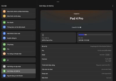 Oppo pad 4 pro 16-512. Mua bán Máy tính bảng tại Huyện Sơn Động Bắc Giang được đăng bởi Xuân Trường Lã