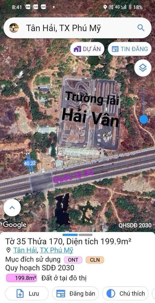 Vợ chồng tôi cần bán lô đất đường tránh quốc lộ 56, phú mỹ, thổ cư. Mua bán đất tại Thị xã Phú Mỹ Bà Rịa - Vũng Tàu được đăng bởi MAI VĂN TUYỂN hình 2