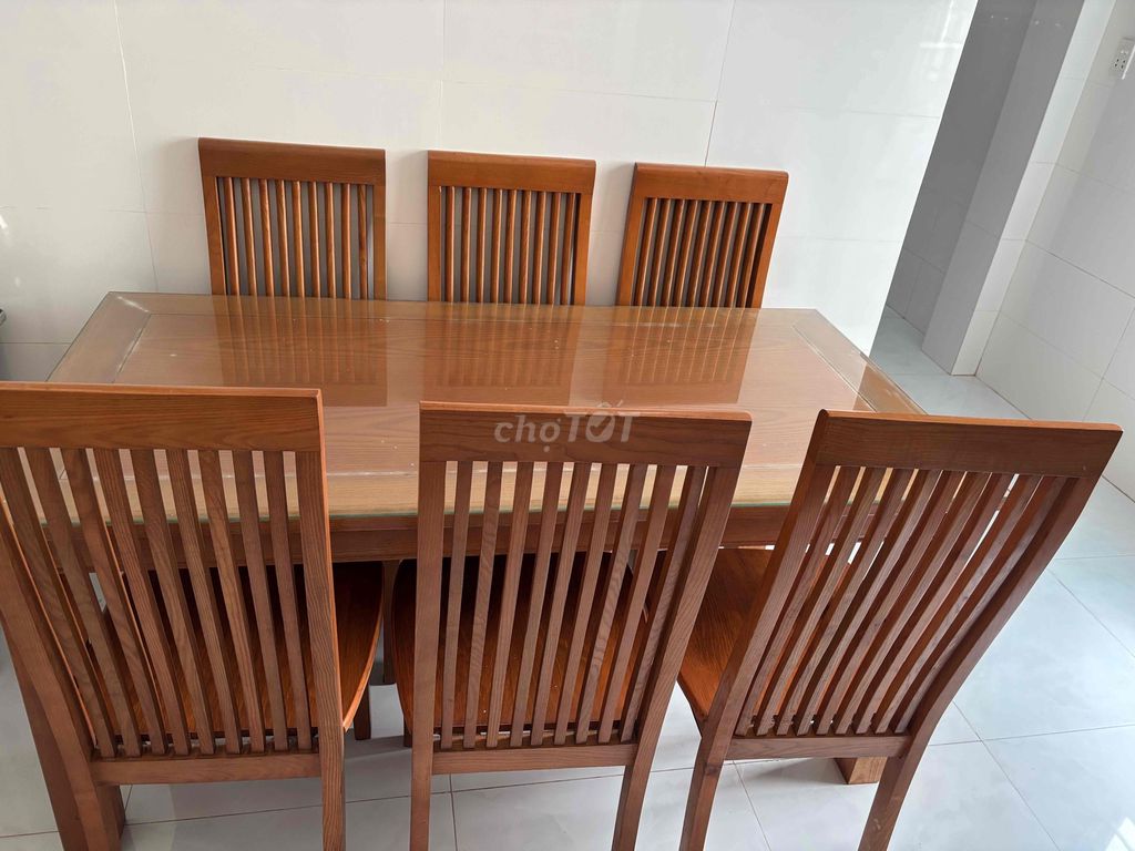 Bộ bàn ghế ăn Gỗ Nâu Phòng bếp. Mua bán Bàn ghế tại Thành phố Bến Tre Bến Tre được đăng bởi Bin hình 1
