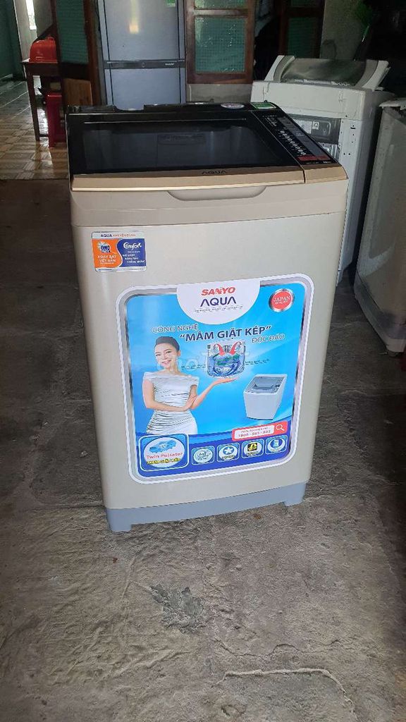 Máy giặt aqua 9kg keng. Đầy đủ thùng. Bh 1 năm