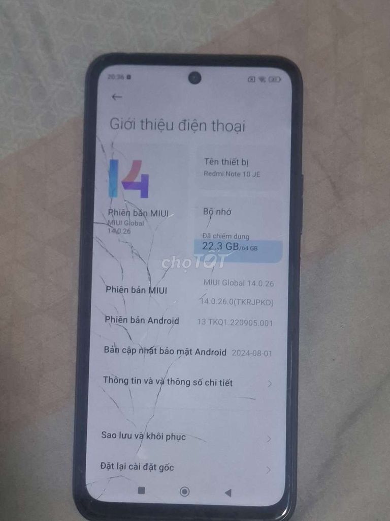 Xiaomi Redmi Note 10 JE 64GB Xám. Mua bán Điện thoại tại Huyện Đông Anh Hà Nội được đăng bởi THÔNG TẮC BỂ PHỐT HÀ NỘI hình 1