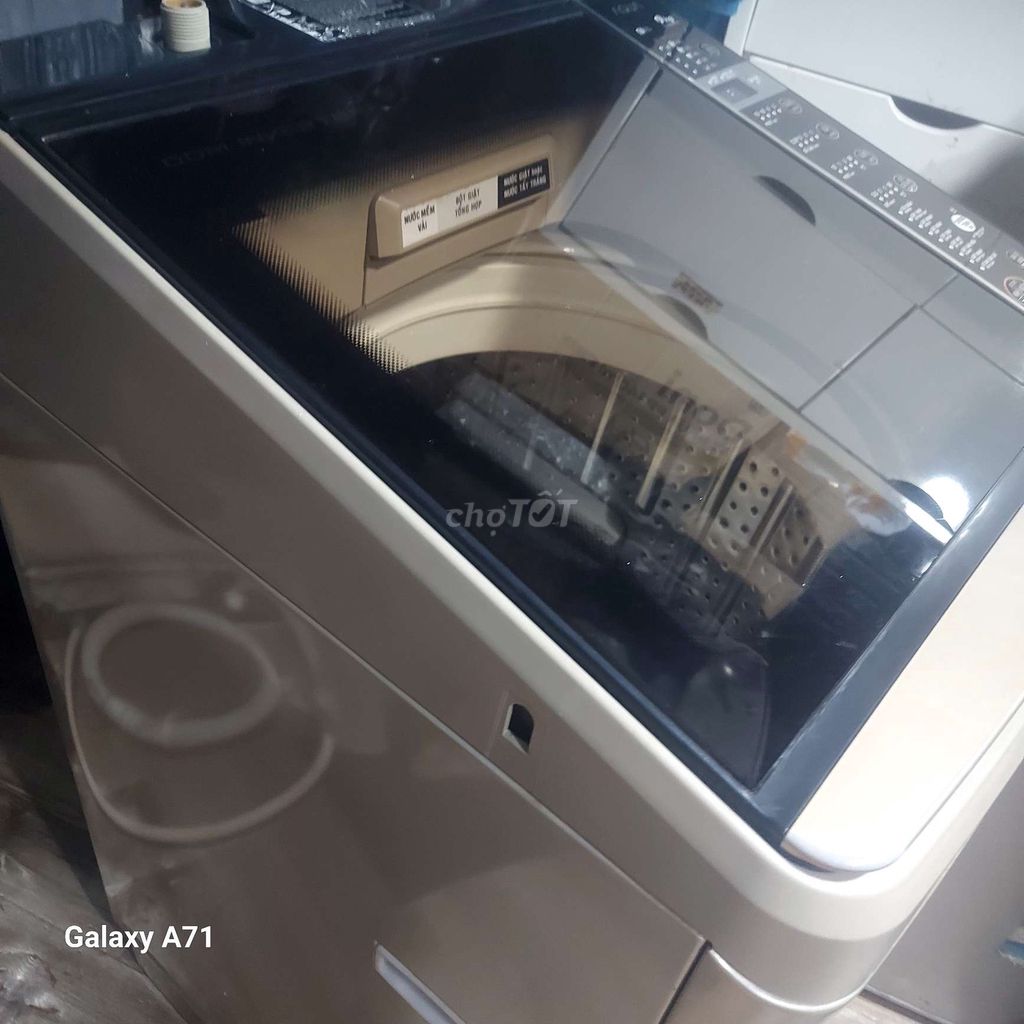Máy giặt Aqua AQW-D901BT 9kg Inverter Nâu. Mua bán Máy giặt tại Quận Ninh Kiều Cần Thơ được đăng bởi ĐIỆN LẠNH HOÀNG ANH hình 1