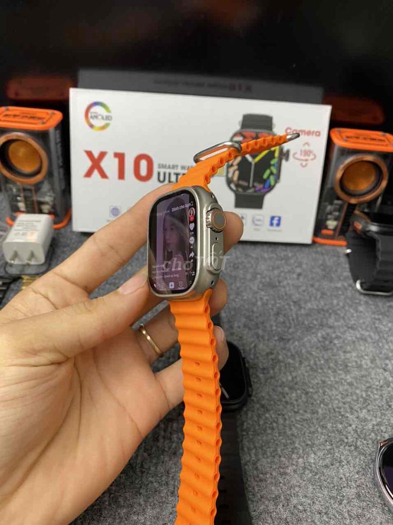 Đồng Hồ Thông Minh Watch X10 Ultra Viền TiTan 49MM