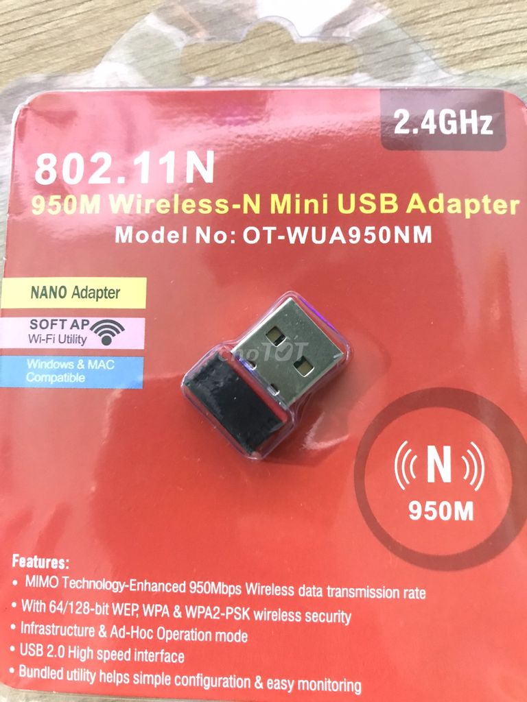 USB Thu Wifi Mini 802.11n 150 mbps Không Anten