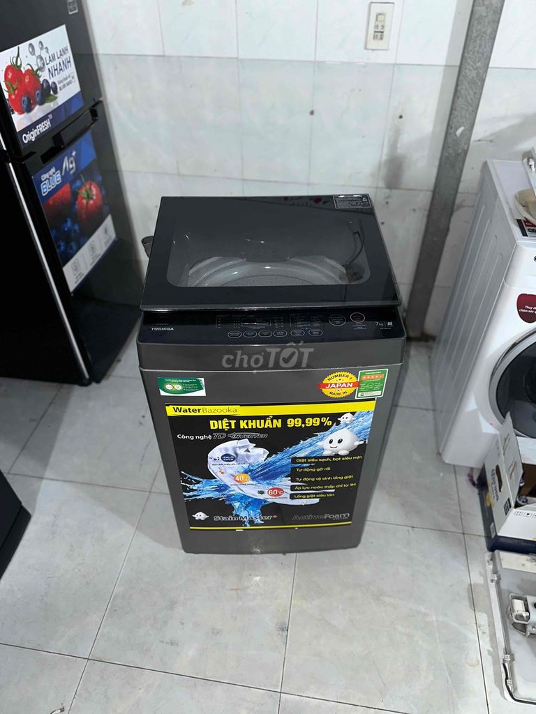 Máy giặt Toshiba 7kg bh3tháng bao ship lắp đặt. Mua bán Máy giặt tại Quận Bình Tân Tp Hồ Chí Minh được đăng bởi Điện Lạnh Phúc Thịnh hình 1
