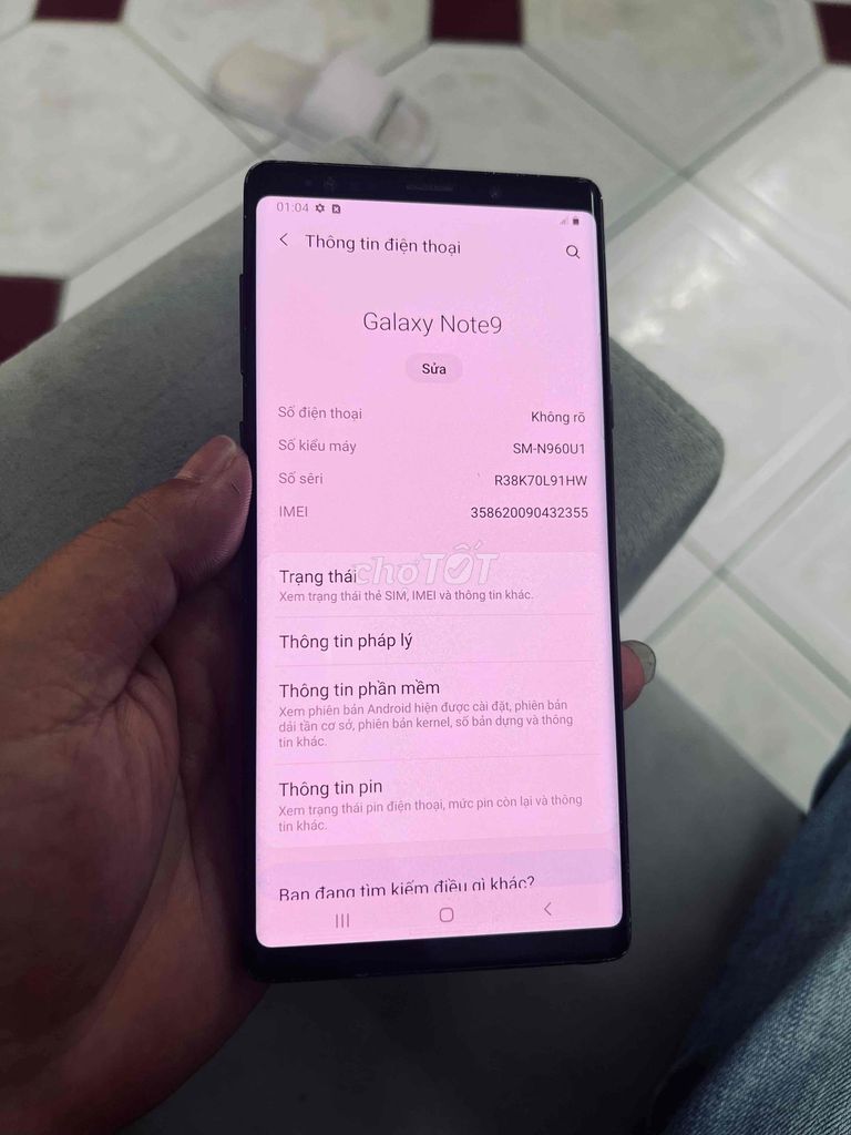 Samsung Galaxy Note 9 128GB Đen. Mua bán Điện thoại tại Quận Đống Đa Hà Nội được đăng bởi Nguyen dao hình 1