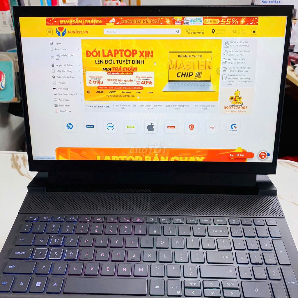 Dell G15 5530 i7-13650HX 16/512GB RTX3050/6G Win11. Mua bán Laptop tại Quận Ninh Kiều Cần Thơ được đăng bởi Võ Diện hình 1