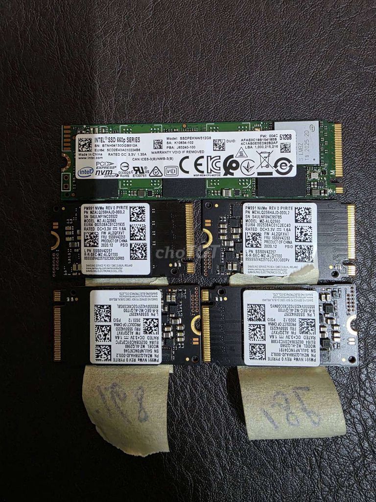 Ổ cứng SSD Intel 512gb - Samsung 256gb. Mua bán Linh kiện (RAM, Card...) tại Thành phố Thủ Dầu Một Bình Dương được đăng bởi Kyo Phan hình 1