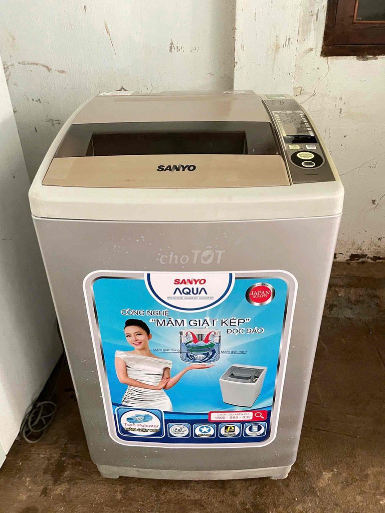 Thanh lý Máy Giặt Sanyo 8kg  Bảo hành 6 tháng.