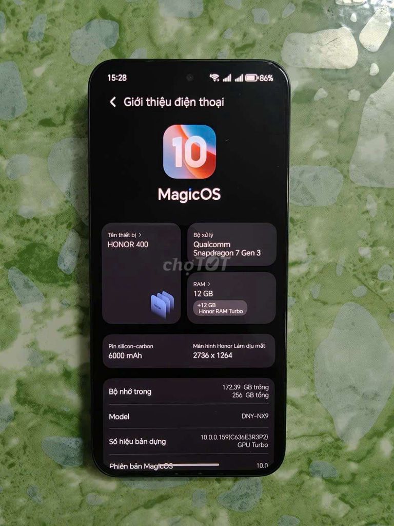 cần bán Honor 400 256GB Đen để mua máy mới. Mua bán Điện thoại tại Quận Bình Tân Tp Hồ Chí Minh được đăng bởi Xưởng Tre Trúc hình 1