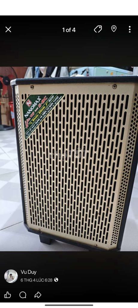 Loa kéo Nanomax S-51C Đen Mất mic. Mua bán Tivi, Âm thanh tại Thành phố Biên Hòa Đồng Nai được đăng bởi Vu Duy hình 1
