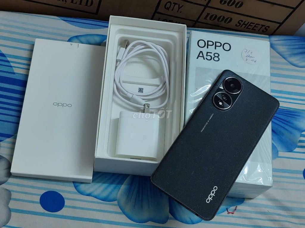 Máy Full box Oppo A58 , 8/128gb zin full, có gl