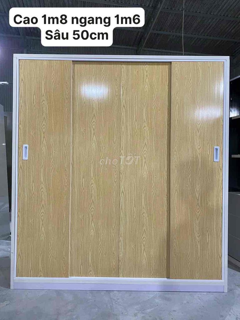 Tủ quần áo Nhựa Đài Loan 4 cánh lùa 1m8x1m6. Mua bán Tủ, kệ gia đình tại Quận Gò Vấp Tp Hồ Chí Minh được đăng bởi Nội Thất Gia Đình hình 1