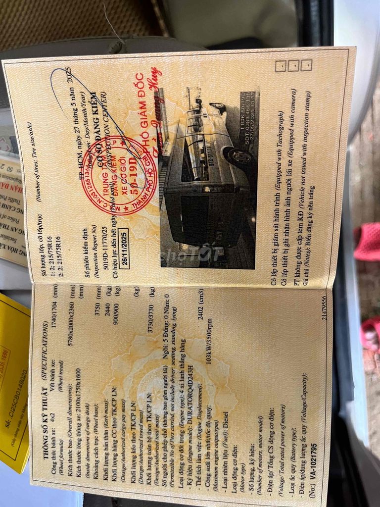 Ford Transit 2016 Van - 23000 km. Mua bán Ô tô tại Huyện Bình Chánh Tp Hồ Chí Minh được đăng bởi Huỳnh Văn Nhật hình 12