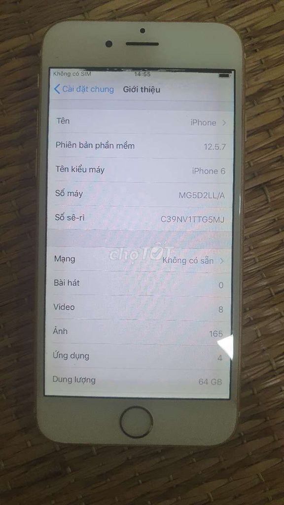 iPhone 6 64GB Trắng Đã qua sử dụng. Mua bán Điện thoại tại Quận Sơn Trà Đà Nẵng được đăng bởi CPU CENON hình 1