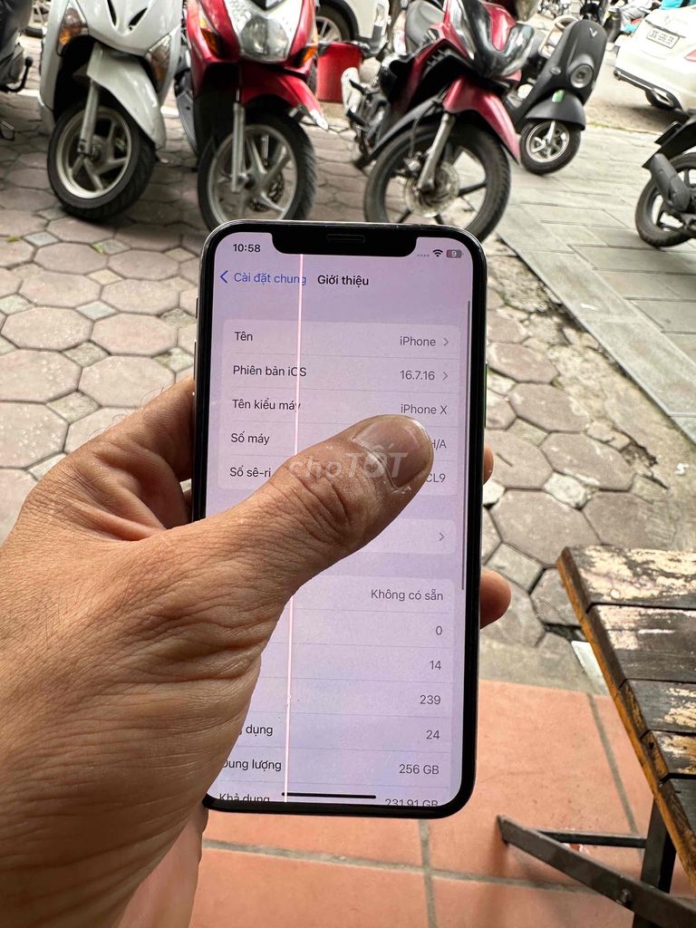 Apple iPhone X 256GB Bạc màn zin. Mua bán Điện thoại tại Quận Hai Bà Trưng Hà Nội được đăng bởi quang định hình 1