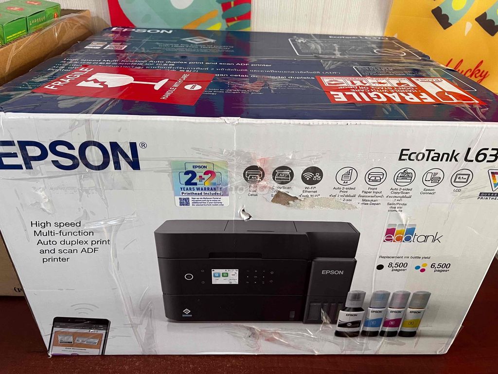 Máy in phun màu Epson EcoTank L6370 Đen Mới 100%. Mua bán Đồ dùng văn phòng tại Quận 8 Tp Hồ Chí Minh được đăng bởi Danh hình 1