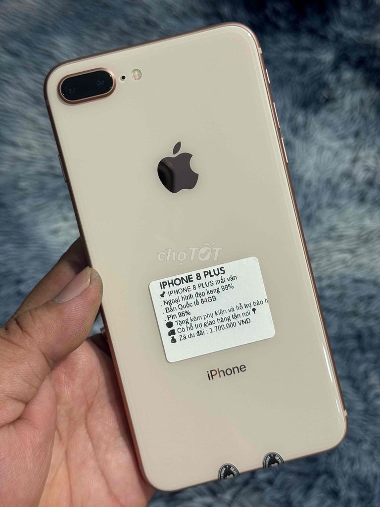 iPhone 8 Plus 64GB Vàng hồng đẹp 99%. Mua bán Điện thoại tại Huyện Trảng Bom Đồng Nai được đăng bởi Hồ Trung Hiếu hình 1