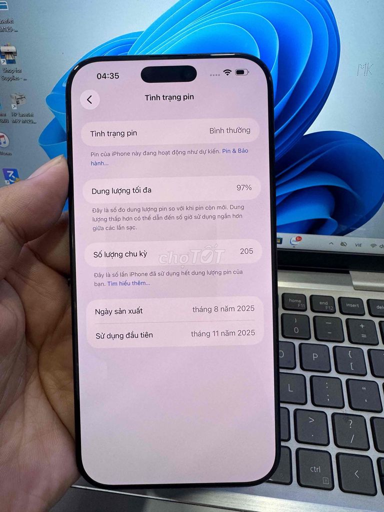 Apple iPhone 16 Pro Max 256GB Đen 99%. Mua bán Điện thoại tại Quận 6 Tp Hồ Chí Minh được đăng bởi QUỐC THIÊN BÁN GÓP 0 ĐỒNG  hình 1