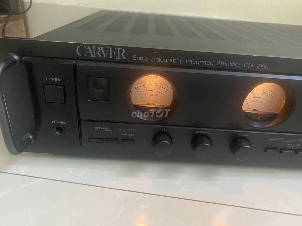 Amply Carver CM-1090 Kim loại Đen kèm khiển zin. Mua bán Tivi, Âm thanh tại Quận Bình Thạnh Tp Hồ Chí Minh được đăng bởi Đỗ Xuân Thành hình 1