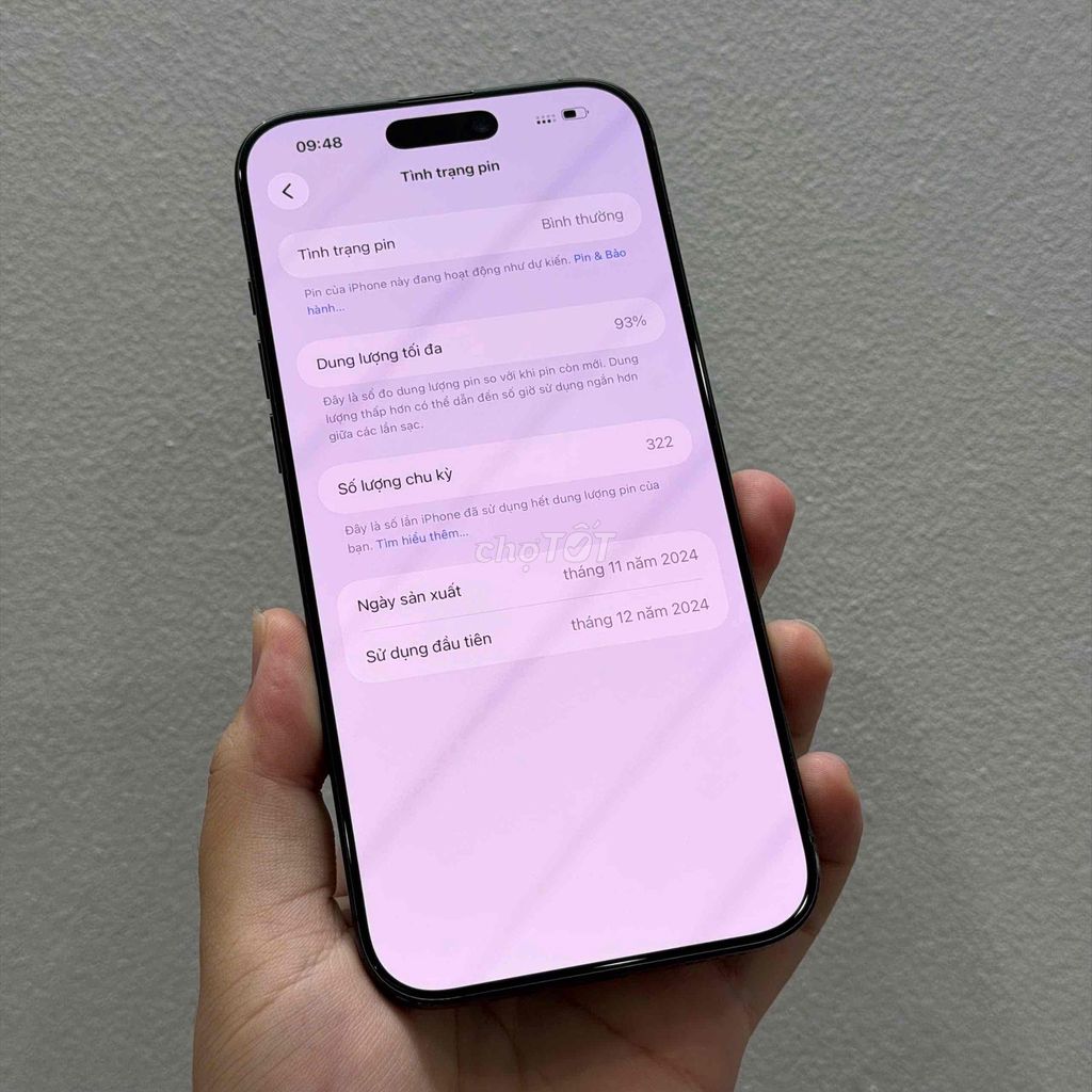 iPhone 16 Pro Max 256GB Đen LLA. Mua bán Điện thoại tại Quận Thanh Khê Đà Nẵng được đăng bởi Hduc Wyndham Vedana hình 1