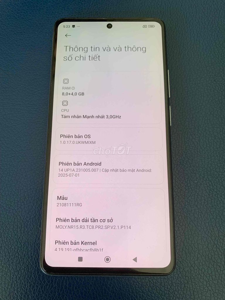 Xiaomi 11T 8GB/128GB Trắng. Mua bán Điện thoại tại Thành phố Rạch Giá Kiên Giang được đăng bởi Doan Quoc cuong hình 1