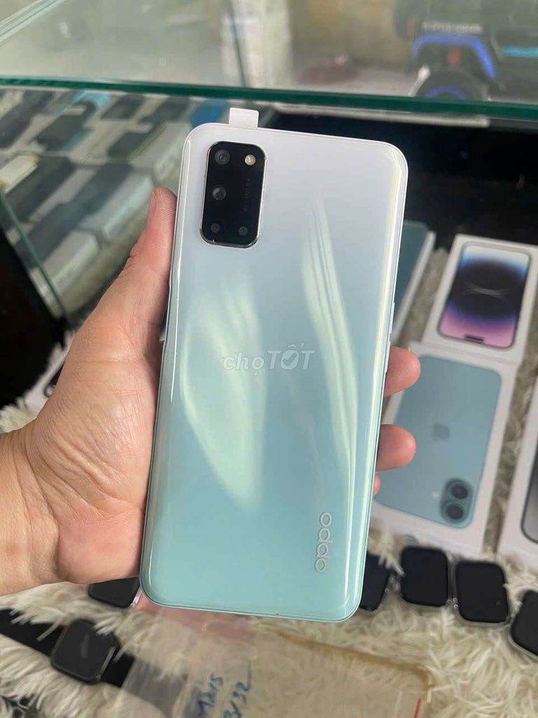 Oppo A52 128GB Trắng xanh. Mua bán Điện thoại tại Thành phố Bến Tre Bến Tre được đăng bởi Gia Hân Mobile hình 1