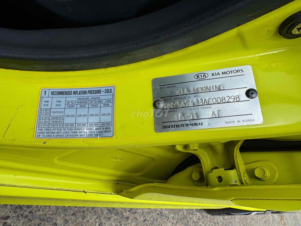 Kia Morning 2010 SX 1.1 AT Sport - 100000 km. Mua bán Ô tô tại Thành phố Biên Hòa Đồng Nai được đăng bởi Công Đỗ hình 7