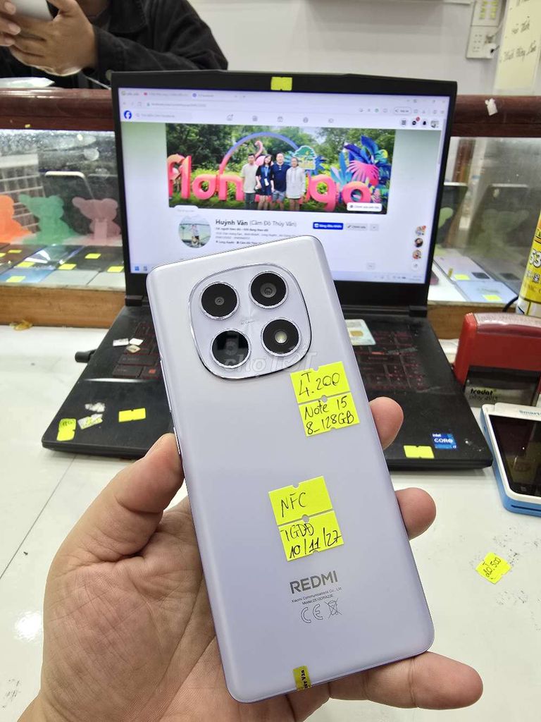 Xiaomi Redmi Note 15 8GB/128GB . Mua bán Điện thoại tại Thành phố Long Xuyên An Giang được đăng bởi Facebook Cầm Đồ Thúy Vân hình 1