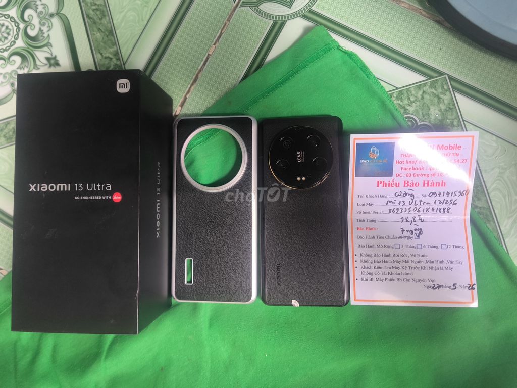 Xiaomi 13 Ultra 256GB Đen Đã sử dụng. Mua bán Điện thoại tại Huyện Hóc Môn Tp Hồ Chí Minh được đăng bởi cường hình 1
