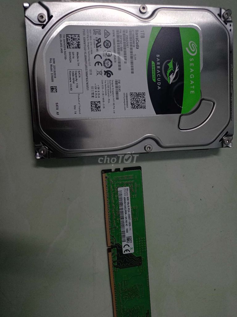 Ổ cứng HDD Seagate 1TB 7200rpm Good. Mua bán Linh kiện (RAM, Card...) tại Huyện Bình Chánh Tp Hồ Chí Minh được đăng bởi MKhoi hình 1