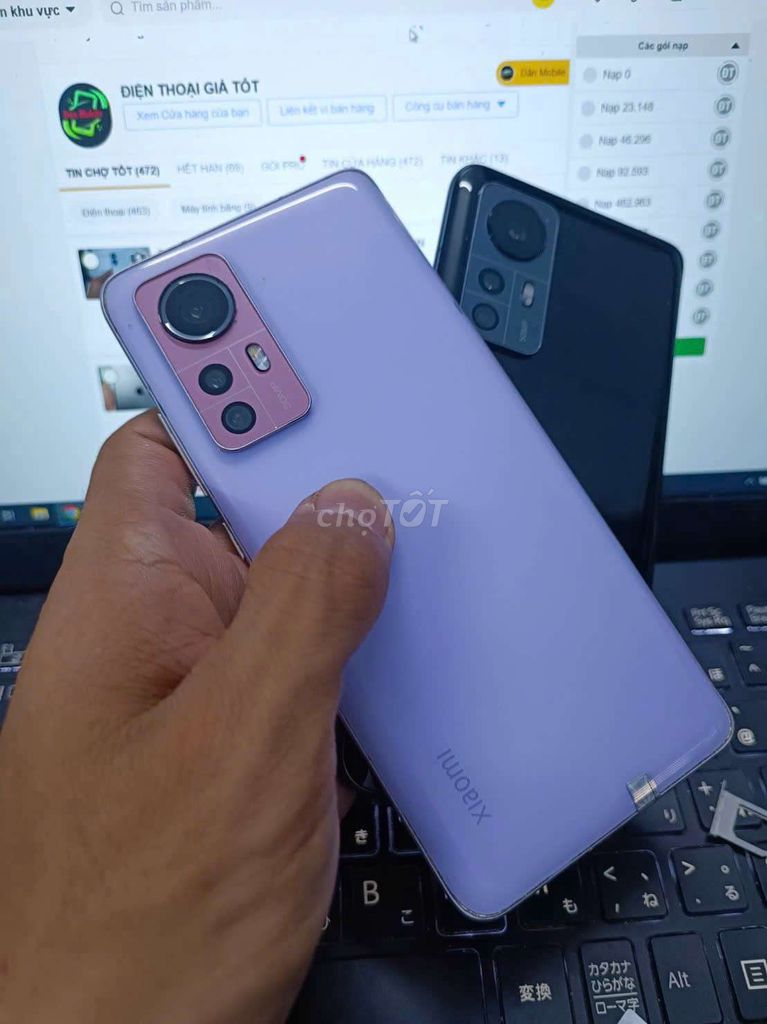 XIAOMI 12 8GB.256GB SNAP 8 GEN 1 PIN 4500 ZIN MƯỢT. Mua bán Điện thoại tại Quận Bình Thạnh Tp Hồ Chí Minh được đăng bởi Dân Mobile hình 1