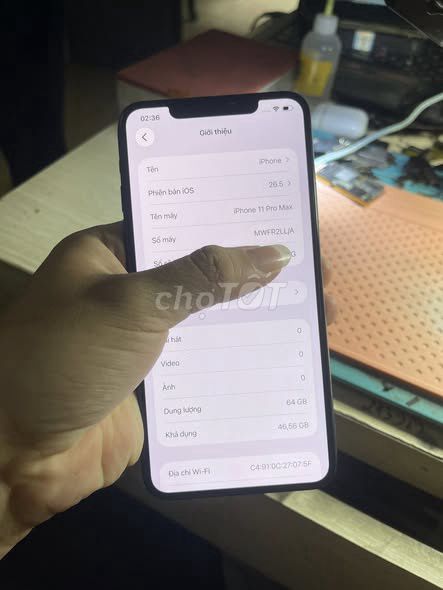 Mainboard iPhone 11 Pro Max 64GB Đã qua sử dụng. Mua bán Linh kiện (RAM, Card...) tại Quận 5 Tp Hồ Chí Minh được đăng bởi Hội Đồ Điện Tử hình 1