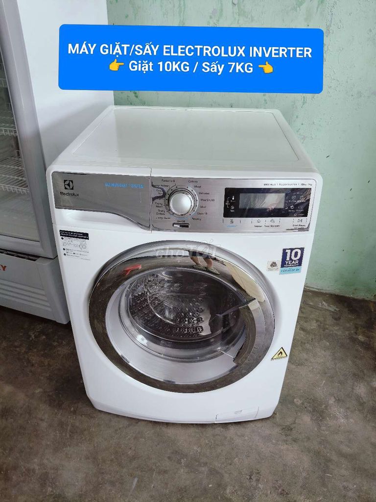 Máy Giặt /Sấy Electrolux 10KG/7KG Inverter Trắng. Mua bán Máy giặt tại Thành phố Nha Trang Khánh Hòa được đăng bởi Bảo trì điện lạnh Nha Trang hình 1