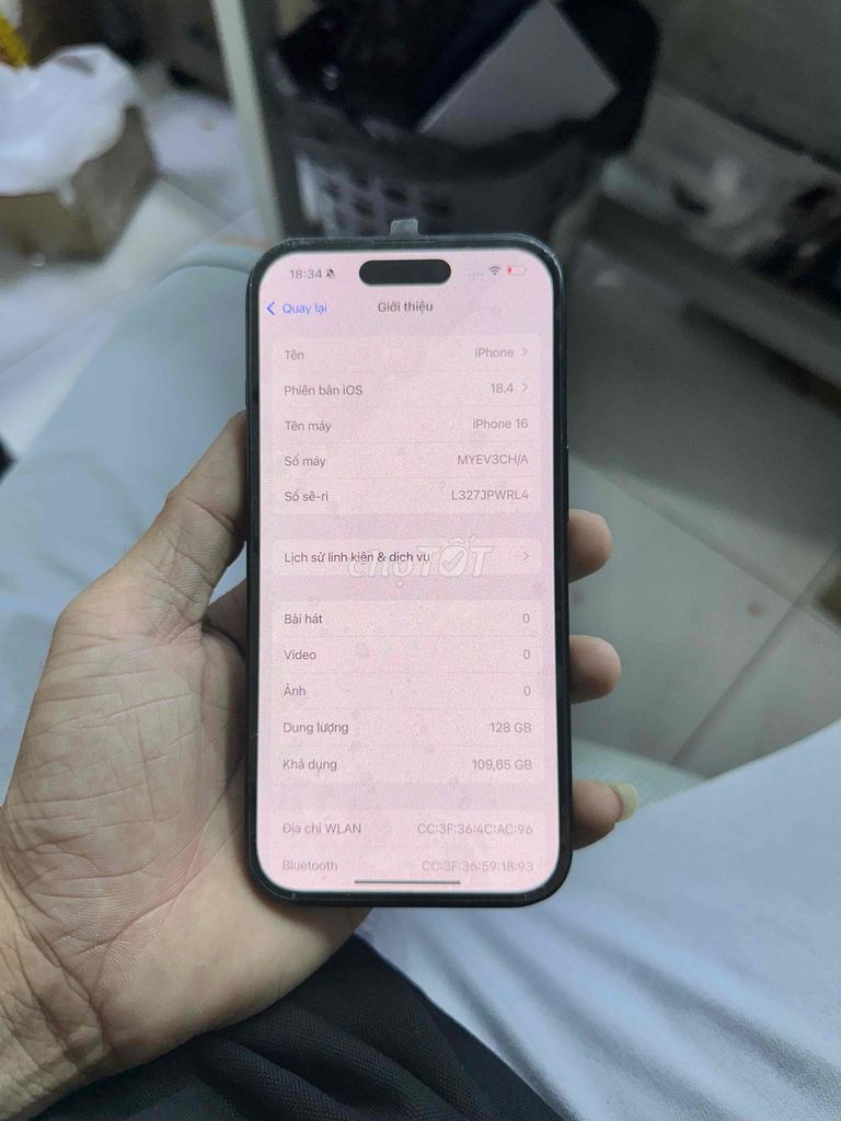 Apple iPhone 16 128GB 2 sim vật lý. Mua bán Điện thoại tại Quận 11 Tp Hồ Chí Minh được đăng bởi Gin mobile store hình 1