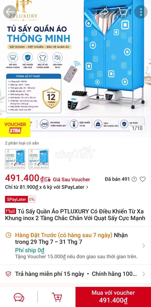 Tủ sấy quần áo. Mua bán Nội thất, đồ gia dụng khác tại Quận Nam Từ Liêm Hà Nội được đăng bởi Lê Tiến hình 1