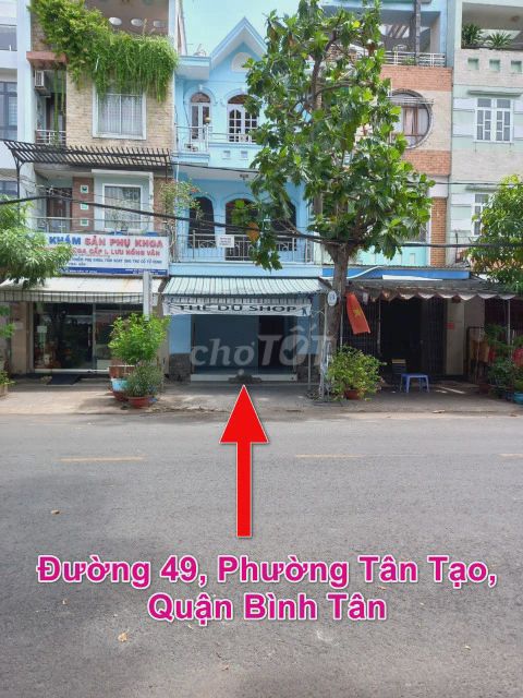 Cho thuê nhà nguyên căn mặt tiền Đường 49, Tân Tạo, HCM - 4 Tầng 4 PN